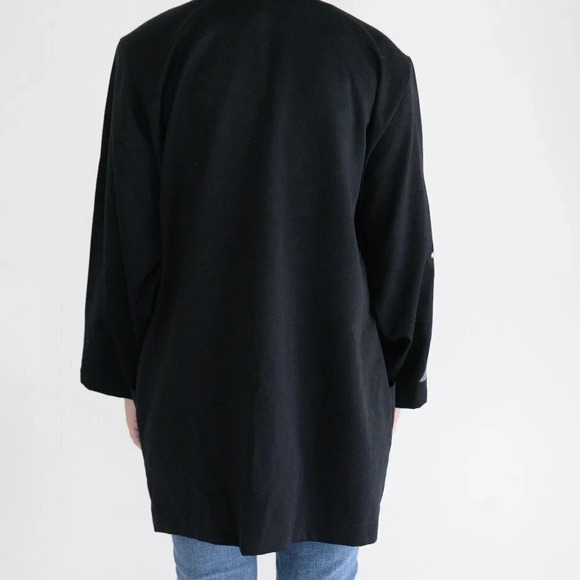 Vintage Eric Ryan Black "Stars  & Bolt" Design Open Face Blazer - Picture 3 of 13